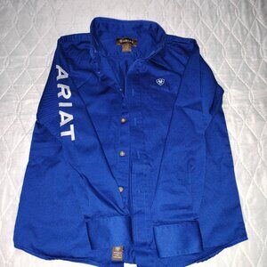 Boys Ariat Button-Down Shirt (Size Small) – Like New, Worn Once